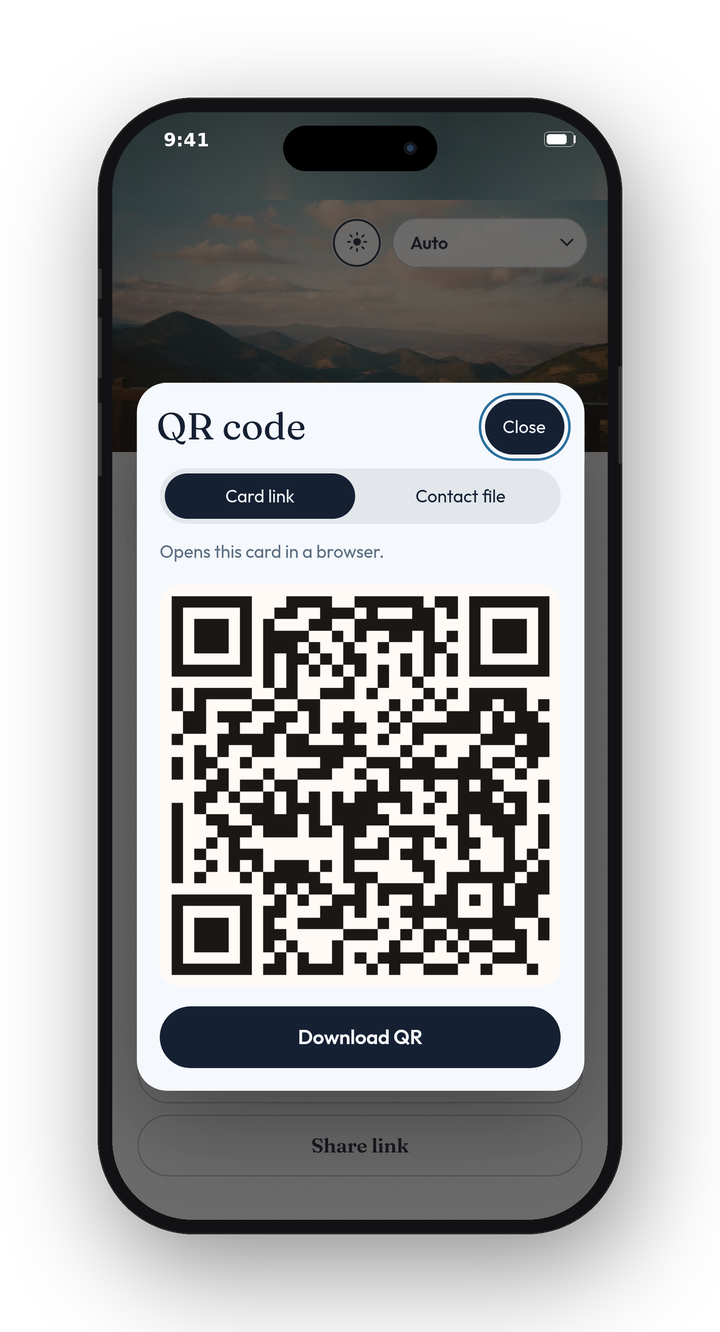 CardKit QR code overlay